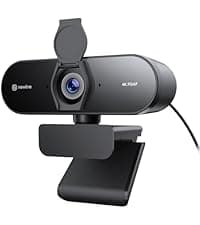 4K Webcam for PC with Tripod, PDAF Autofocus, 1080P@60FPS, 79° FOV, Low Distortion, 2 Noise Reduction Mics, Privacy Cover, Plug&Play, PC Camera for Skype, Teams, Zoom, NewEye 62 Kit