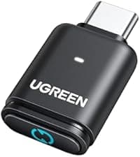 UGREEN USB Bluetooth Adapter for PC, Bluetooth 6.0 Dongle Receiver EDR & BLE, Plug & Play for Windows 11/10/8.1, for Headphone/Keyboard/Mouse/Speakers/Printer