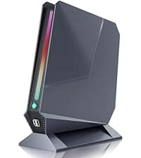 Mini PC Gaming, Intel Core I7-8750H Mini PC Nvidia GTX 1050 GDDR5 RGB Lights Desktop Mini Computer 16GB DDR4 512GB M.2 NVMe SSD, Support 4K Triple Display WiFi 6 BT 5.2, Windows 11 Pro