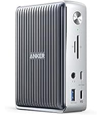 Anker Laptop Docking Station, 13-in-1 USB-C Docking Station, Triple Display with 2 x 4K HDMI and 1 x DP, 85W Charging for Laptop, 10 Gbps USB-C and 5 Gbps USB-A Data, Ethernet, Audio, SD