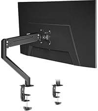 suptek Triple Monitor Mount for Most 17 to 32 inch Screens,Gas Springs Adjustment Triple Monitor Desk Mount Stand with Clamp & Grommet Kit,Black(MD8003)