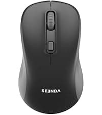 seenda Wireless Gaming Mouse, USB C Mouse, Web-Based Driver, 18000 DPI, 67g Lightweight, 6 Programmable Buttons, Type-C Rechargeable Mouse Gamer for PC/Laptop/Mac - Black