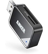 Anker SD Card Reader, 2-in-1 USB C Memory Card Reader for Digital Camera SD Card Viewer with Dual Slot for SDXC, SDHC, SD, MMC, RS-MMC, Micro SDXC,MicroSD, Micro SDHC Card, and UHS-I Cards