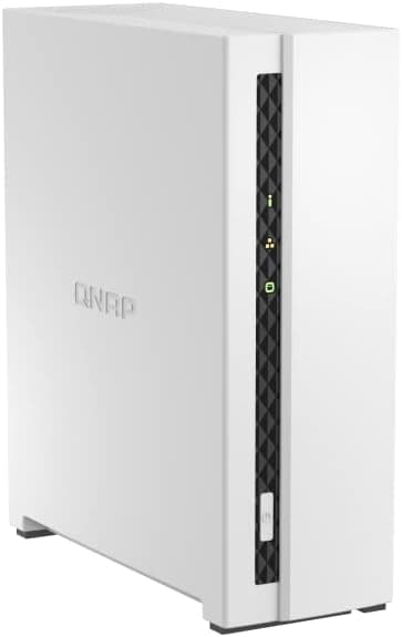 QNAP TS-133-US 1 Bay Affordable Desktop NAS with ARM Cortex-A55 Quad-core Processor and 2 GB DDR4 RAM (Diskless)