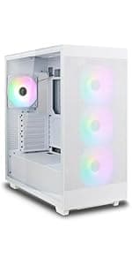 Rosewill Helium NAS Black ATX Mid Tower Computer Case, Mesh Panel, 4X 140mm PWM Fan, Ideal for DIY NAS, Media Servers, or Small Business Applications