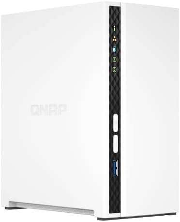 QNAP TS-233-US 2 Bay Affordable Desktop NAS with ARM Cortex-A55 Quad-core Processor and 2 GB DDR4 RAM (Diskless)