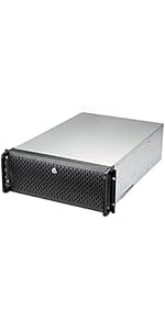 Rosewill 4U Server Chassis Hot Swap HDD 12 Bay Rack Mount Server Case, Support 12x 3.5 HDD Bays E-ATX Board, Rackmount Server Case Include Front 3X 120mm Fans Rear 2X 80mm Fans, 25" Deep RSV-L4412U