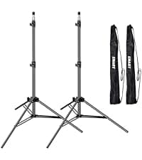 EMART 10" Ring Light with 55" Extendable Tripod Stands and Phone Holder, Dimmable LED Circle Round Light for Selfie Camera Photography/Makeup/YouTube Video/Vlogging/Live Streaming