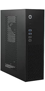 Micro ATX Case with Fans, 2PCS 90mm RGB Fans Pre-Installed,14.6L 0.8mm Thickness SPCC MATX PC Case Mini ITX PC Case with Type C USB3.0, Supports 135mm CPU Cooler, 310mm GPU and Standard ATX PSU Black