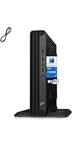 HP Elite Mini 800 G9 Business Desktop Computer, 14th Gen Intel 20-Core i7-14700 up to 5.4GHz, 32GB DDR5 RAM, 1TB PCIe SSD, WiFi 6, Bluetooth, Type-C, Keyboard and Mouse, Windows 11 Pro, AZ-XUT