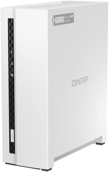 QNAP TS-133-US 1 Bay Affordable Desktop NAS with ARM Cortex-A55 Quad-core Processor and 2 GB DDR4 RAM (Diskless)