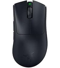Razer DeathAdder V3 Wired Gaming Mouse: 59g Ultra Lightweight - Focus Pro 30K Optical Sensor - Fast Optical Switches Gen-3-8K Hz HyperPolling-6 Programmable Buttons -Ergonomic -Speedflex Cable- Black