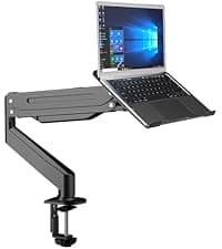 Suptek Monitor Mount Gas Spring Monitor Arm Desk Mount Fully Adjustable Fits 17 20 22 23 24 26 32 inch Monitors Weight Capacity up to 22 lbs