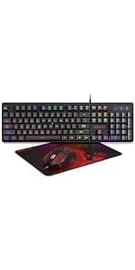 Redragon S101 Gaming Keyboard, M601 Mouse, RGB Backlit Gaming Keyboard, Programmable Backlit Mouse, Value Combo Set [New Version]