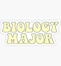 Biology Major - Yellow - Pack of 3 Stickers - Auto, Wall, Laptop, Cell, Truck Sticker for Windows, Cars, Trucks