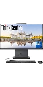 Lenovo ThinkCentre Business All-in-one Computer, 23.8" FHD IPS Display, Intel Core i5-13420H Processor, 32GB DDR5 RAM, 1TB PCIe SSD, Wi-Fi 6, Webcam, USB-C, HDMI in&Out, Windows 11 Pro