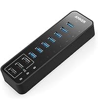 Anker 4-Port USB 3.0 Hub, Ultra-Slim Data USB Hub with 2 ft Extended Cable (Charging Not Supported), for MacBook, Mac Pro, Mac Mini, iMac, Surface Pro, XPS, PC, Flash Drive, Mobile HDD