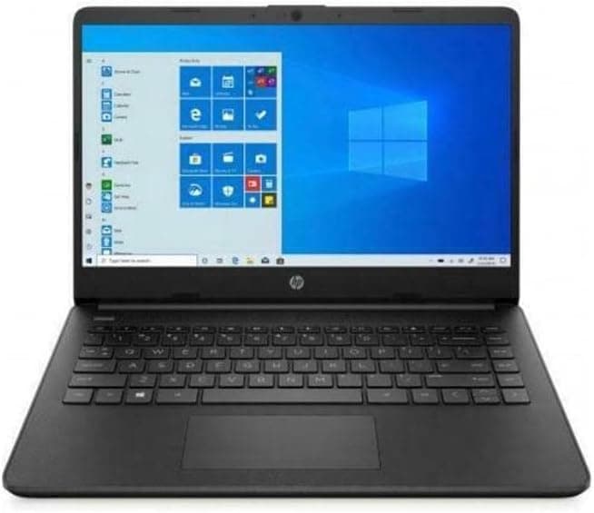 HP 14 Laptop, Intel Celeron N4020, 4 GB RAM, 64 GB Storage, 14-inch Micro-Edge HD Display, Windows 11 Home, Thin & Portable, 4K Graphics, One Year of Microsoft 365 (14-dq0020nr, Jet Black)