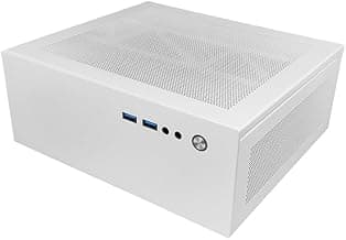 Mini PC Case 4.3L HTPC Chassis 2X USB 3.0 Fits Flex Power Supply ITX Motherboard White