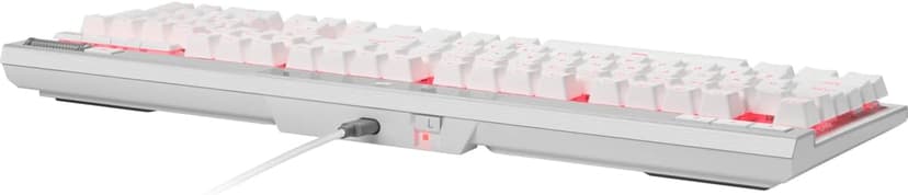 Corsair K70 PRO RGB Optical-Mechanical Gaming Keyboard - OPX Linear Switches, PBT Double-Shot Keycaps, 8,000Hz Hyper-Polling, Magnetic Soft-Touch Palm Rest - NA Layout, QWERTY - White