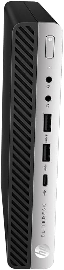 HP EliteDesk 800 G3 Mini Desktop Computer, 27" FHD Monitor, RGB Headset, Core i7-6700 3.4GHz, 16GB DDR4 RAM, 256GB SSD, USB WiFi+BT, Keyboard&Mouse, Windows 11 Pro (Renewed)