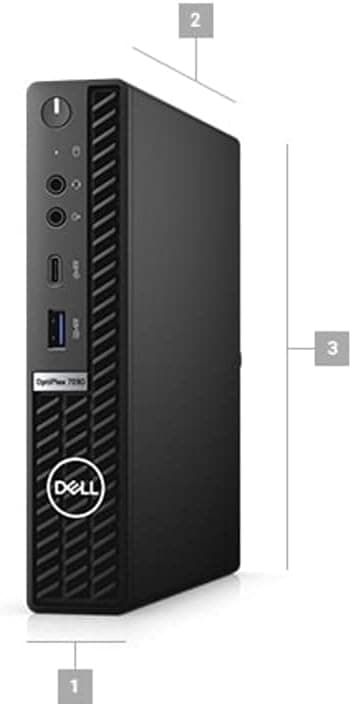 Dell Optiplex 7090 Micro Desktop | Core i7-10700T - 512GB SSD Hard Drive - 16GB RAM | 8 cores @ 4.5 GHz Win 11 Pro Black (Renewed)