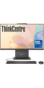 Lenovo ThinkCentre Business All-in-one Computer, 23.8" FHD IPS Display, Intel Core i5-13420H Processor, 32GB DDR5 RAM, 1TB PCIe SSD, Wi-Fi 6, Webcam, USB-C, HDMI in&Out, Windows 11 Pro