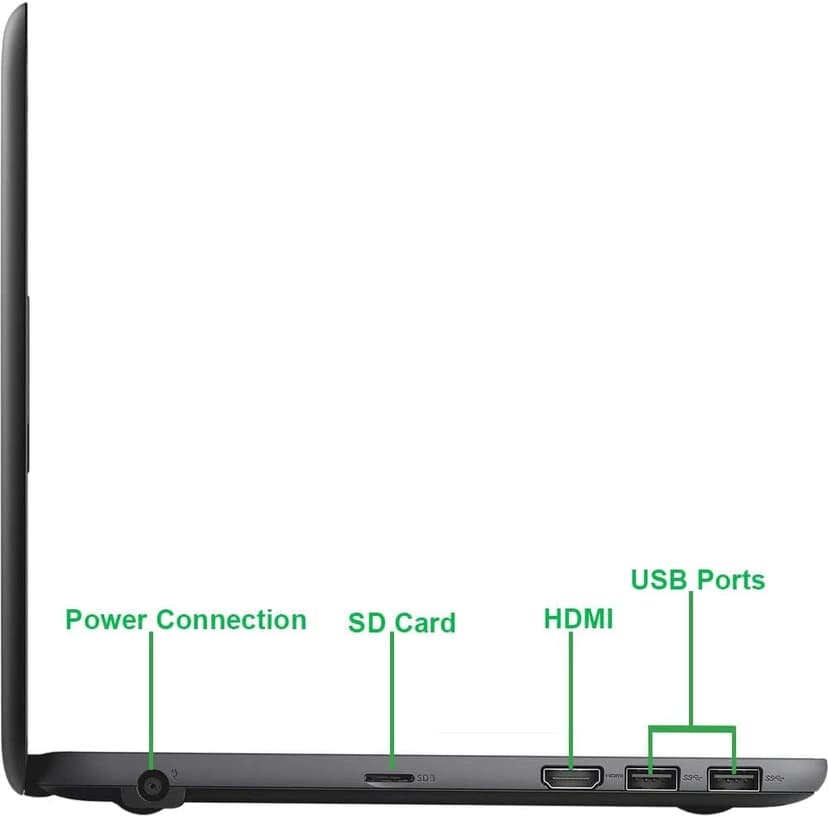 Dell Chromebook 3180 Laptop PC, Intel Celeron N3060 Processor, 4GB Ram, 64GB Solid State Drive, Wi-Fi | Bluetooth, HDMI, USB 3.1 Gen 1, Web Camera, Chrome OS (Renewed) (Non-Touch)