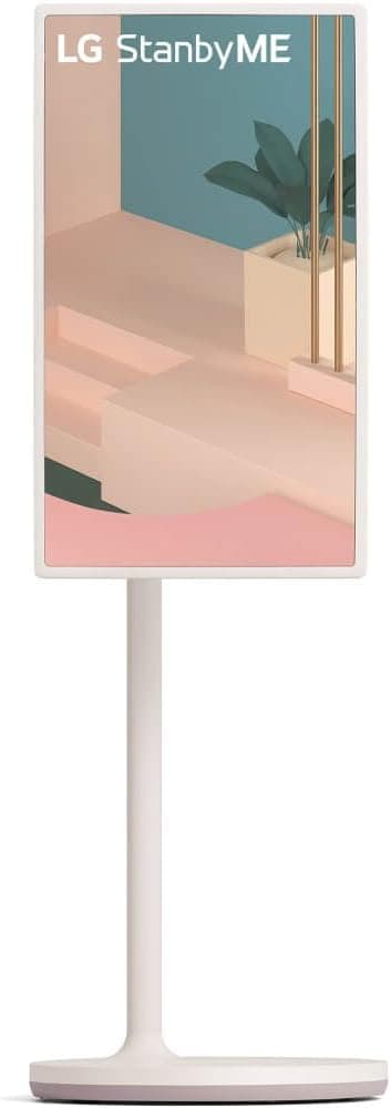 LG 27-Inch Class StanbyMe 1080p-Portable Touch-Screen-Monitor 27ART10AKPL, Built-in Battery, Full Swivel Rotation, 60Hz Refresh Rate, Calming Beige