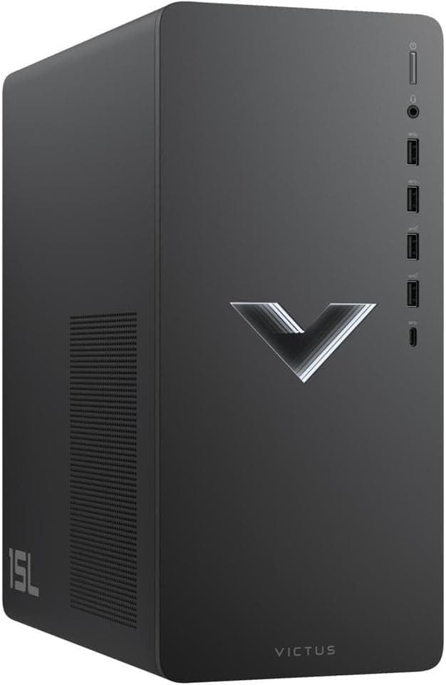 Hewlett Packard Victus by HP 15L Gaming Desktop TG02 Gaming Desktop, Intel Core i5-14400F, 16GB DDR5 RAM, 512GB SSD, NVIDIA GeForce RTX 4060 (8GB GDDR6), Windows 11 Home, 2023 (Renewed)