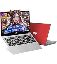 NIMO 15.6 IPS-FHD-Laptop, Intel Pentium 4 Cores N100 8GB RAM 256GB SSD Backlit Keyboard Fingerprint (Beat to i3-1115G4 Up to 3.4GHz) Computer for Student-Home WiFi 6 BT5.2 Win 11
