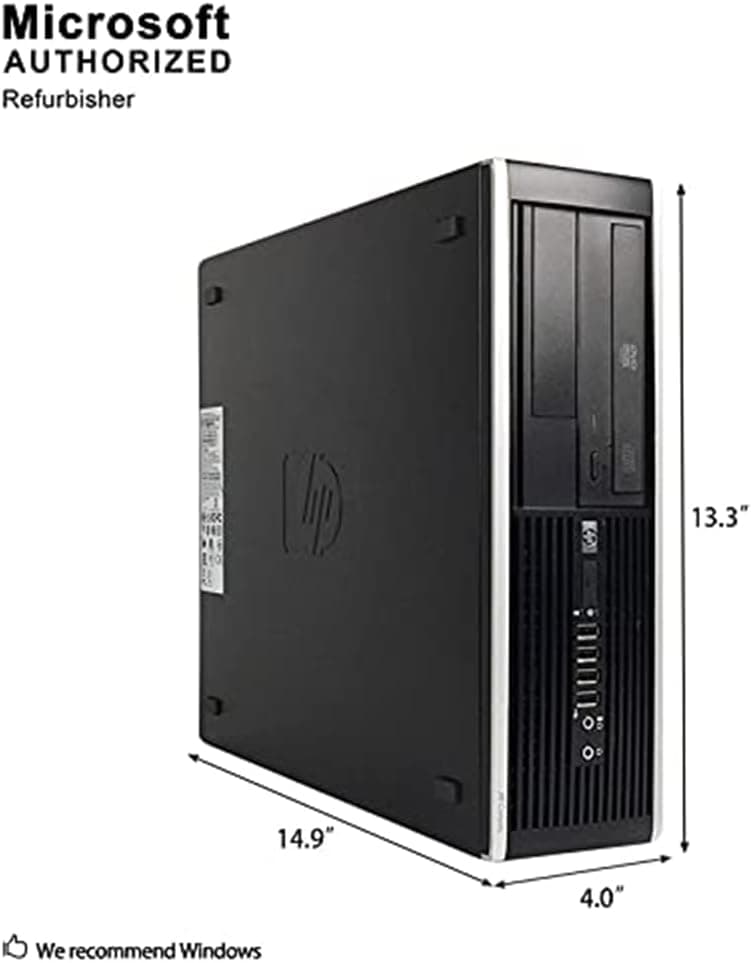 HP Elite 6300 SFF Small Form Factor Business Desktop Computer, Intel Quad-Core i7-3770 up to 3.9Ghz CPU, 16GB RAM, 256GB SSD, DVD, USB 3.0, Windows 10 Professional (Renewed)