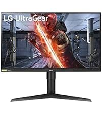 LG UltraGear QHD 27-Inch Gaming Monitor 27GL83A-B - IPS 1ms (GtG), with HDR 10 Compatibility, NVIDIA G-SYNC, and AMD FreeSync, 144Hz, Black