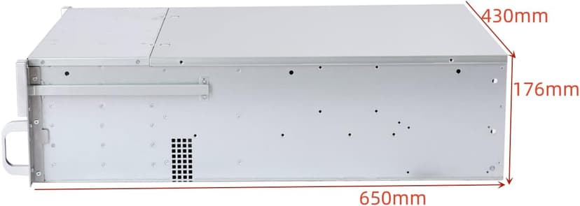 4U Rackmount Server Case Chassis with 24 Hot-Swappable SATA/SAS Drive Bays