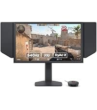 BenQ Zowie XL2566X+ | 24.1 | Fast TN 400Hz Gaming Monitor for Esports | Motion Clarity DyAc2 | 1080p | XL Setting to Share | Shielding Hood | New Industrial Grade Ball Bearing Height Adjustment
