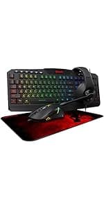 Redragon S101 Gaming Keyboard, M601 Mouse, RGB Backlit Gaming Keyboard, Programmable Backlit Mouse, Value Combo Set [New Version]