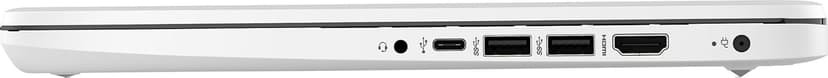 HP 14" Business Laptop Computer, 16GB RAM 320GB Storage (64GB eMMC+256GB Docking Station Set), Intel Quad-Core N4120, Windows 11 S Laptop with 1-Year Microsoft Office 365, PLUSERA Earphones, White