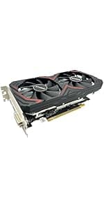 QTHREE Radeon RX 560 XT 8GB GDDR5 Graphics Card,1792SP,128 Bits,DVI,HDMI,DP,Gaming Video Card for PC,Computer GPU,PCI Express x16 3.0