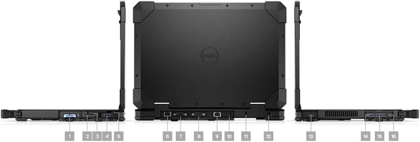 Dell Latitude Rugged 5420 Laptop | 14" 1920x1080 FHD | Core i7-8650U - 2TB SSD Hard Drive - 32GB RAM - AMD Radeon RX 540 | 4 cores @ 4.2 GHz - 4GB GDDR5 Win 11 Pro Black (Renewed)