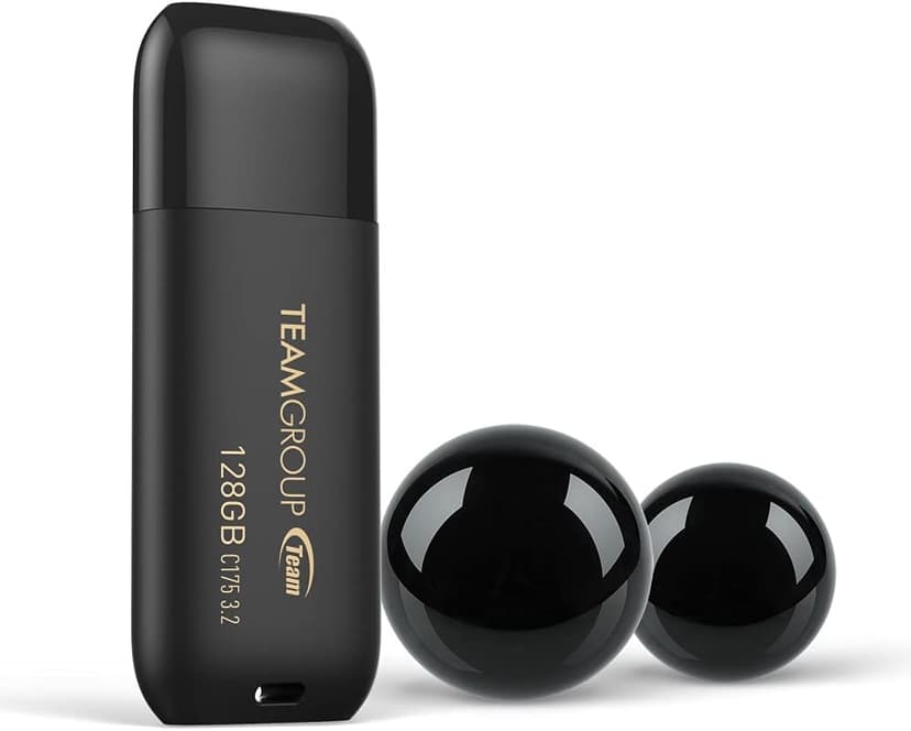 TEAMGROUP C175 1TB USB 3.2 Gen 1 (USB 3.1/3.0) Read 100MB/s Flash Thumb Drive, External Data Storage Memory Stick Compatible with Computer/Laptop Matte Black TC17531TBB01