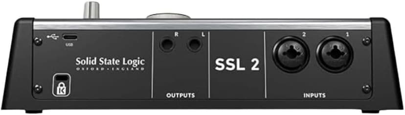 Solid State Logic SSL 2 MKII 2 x 2 USB Audio Interface with Dual Pro-Grade Headphone Outputs, Next-Gen Converters, and 4K Analogue Enhancement