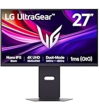 LG UltraGear QHD 27-Inch Gaming Monitor 27GL83A-B - IPS 1ms (GtG), with HDR 10 Compatibility, NVIDIA G-SYNC, and AMD FreeSync, 144Hz, Black