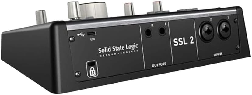Solid State Logic SSL 2 MKII 2 x 2 USB Audio Interface with Dual Pro-Grade Headphone Outputs, Next-Gen Converters, and 4K Analogue Enhancement