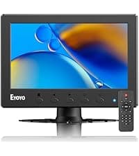 Eyoyo Mini Monitor 7 Inch Small HDMI Monitor 1024x600 LCD Screen Display HMDI AV VGA BNC USB Input for PC CCTV Security Camera Computer Laptop RasPi