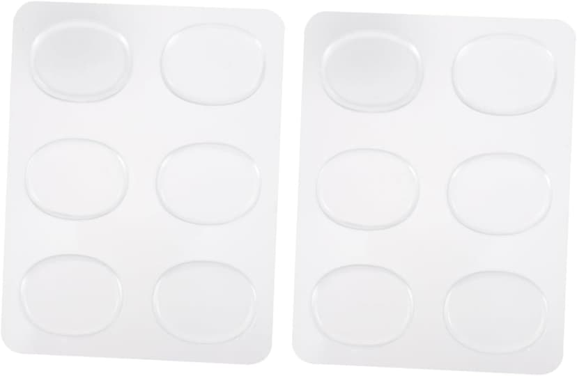 12 Pcs Drum Silence Pads Durable Drum Dampeners Cymbals Transparent Color Easy Stick Washable Accessories