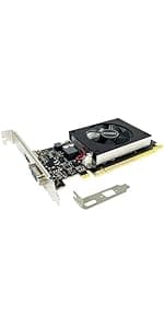 QTHREE Radeon HD 6570 Low Profile Graphics Card,Dual HDMI,1GB,GDDR3,64-Bits,Desktop Video Card for PC Gaming,PCI-Express X16,Computer GPU