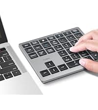 Nulea Wireless Ergonomic Keyboard, Split Keyboard with Cushioned Wrist Rest, Bluetooth and USB Connectivity, USB-C Rechargeable, Compatible with Windows Mac