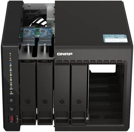 QNAP TS-453E-8G-US 4 Bay High-Performance Desktop NAS with Intel Celeron Quad-core Processor, 8 GB DDR4 RAM and Dual 2.5GbE (2.5G/1G/100M) Network Connectivity (Diskless)