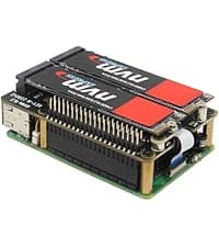Geekworm X1001 PCIe to M.2 HAT Key-M NVMe SSD PIP PCIe Peripheral Board for Raspberry Pi 5 Support M.2 2230/2242/2260/2280 SSD