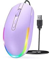 seenda Wireless Gaming Mouse, USB C Mouse, Web-Based Driver, 18000 DPI, 67g Lightweight, 6 Programmable Buttons, Type-C Rechargeable Mouse Gamer for PC/Laptop/Mac - Black